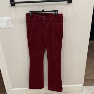 Kut from the Kloth Women's Boot Cut Jeans in Burgundy